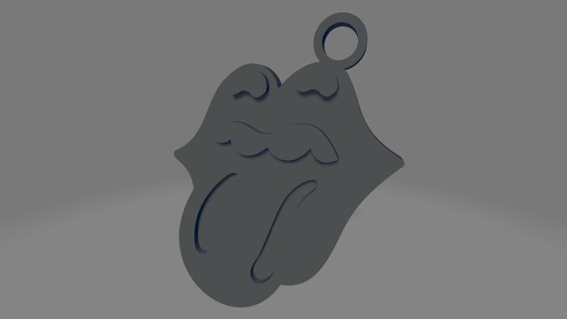 The Rolling Stones keychain (tongue)