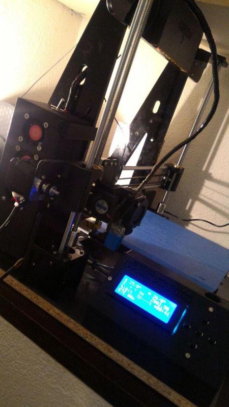 Prusa P802M P802MA LCD enclosure 90 & 45 degrees + Gopro and LED support