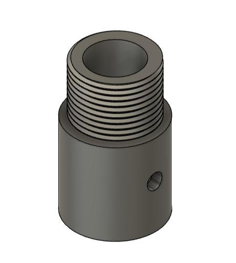 airsoft direct adapter to barrel end for silencer