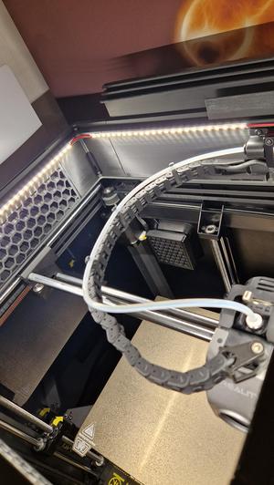 Creality K1 chain link with PTFE tube support