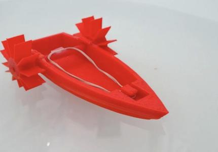 rubber band boat