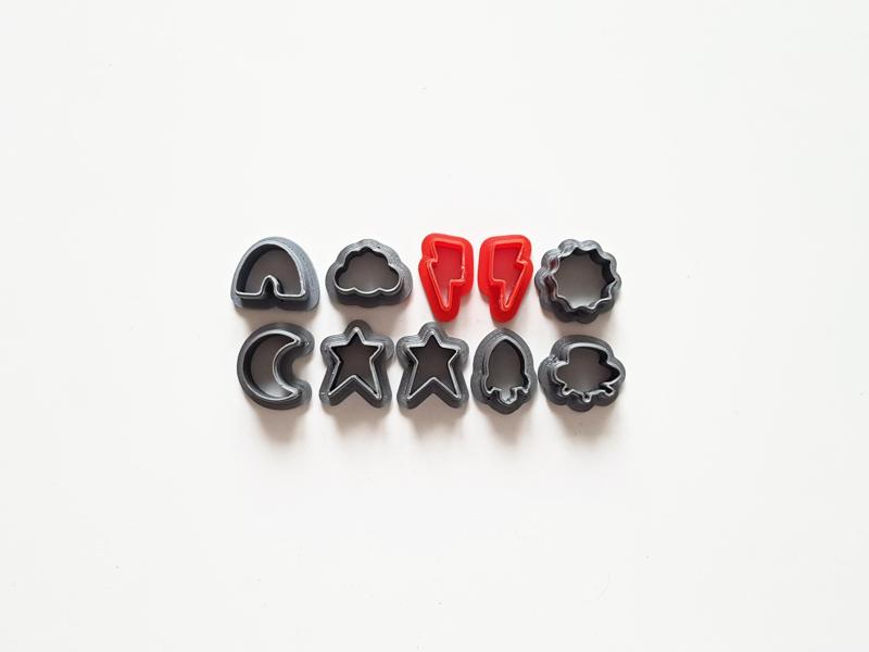 15 MM CELESTIAL STUD CLAY CUTTER SET