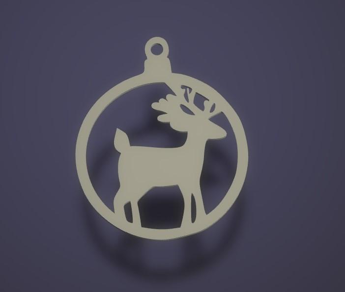 Christmas Deer Ornament