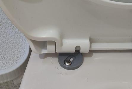 Broken toilet seat hinge fix