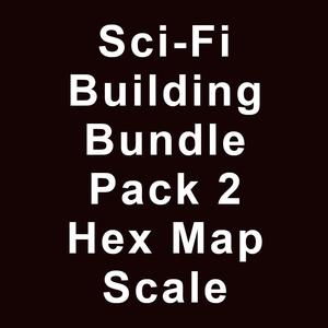 Sci-Fi Building Bundle Pack 2 Hex Map Scale