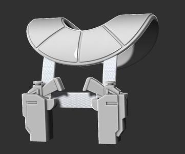 Clone Trooper Shoulder Armor Set STL 3D print model
