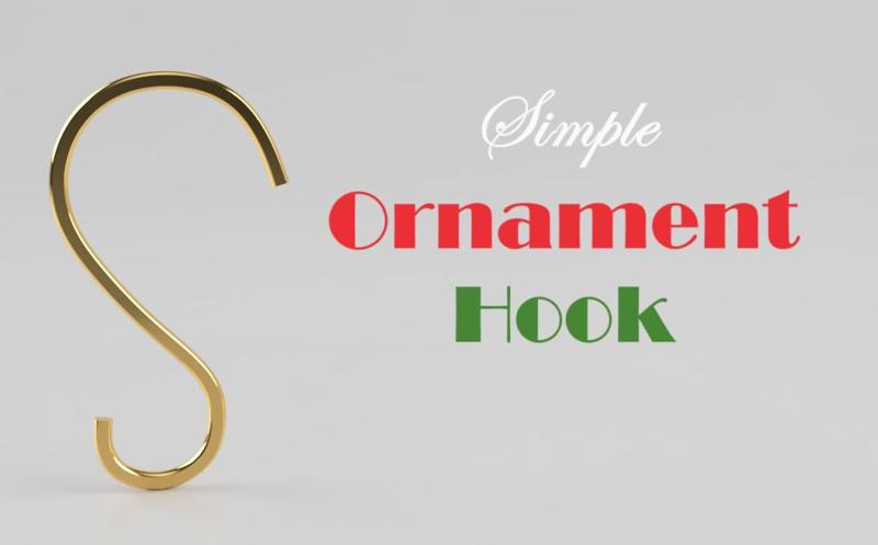 Simple Christmas Tree Ornament Hook