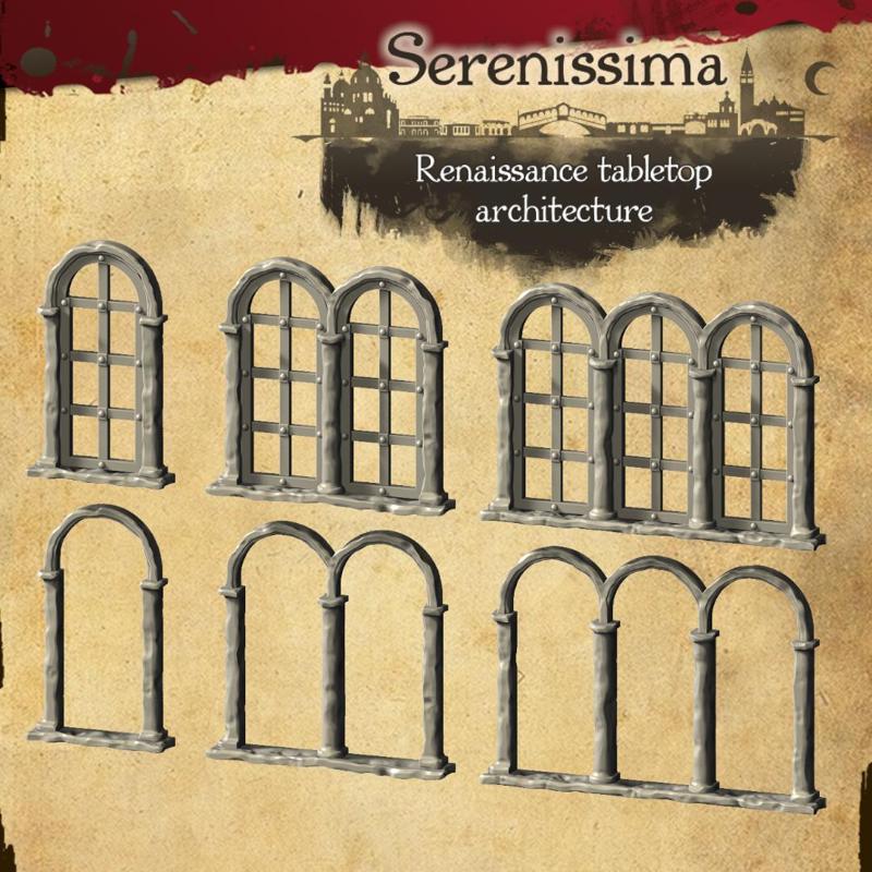 Romanic Windows Set