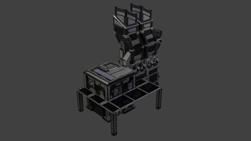 Sci-Fi Refinery with Pipes