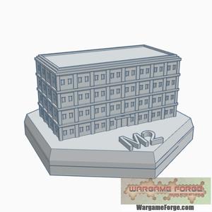 Modern Building 5 Hex Map Scale HMSM005