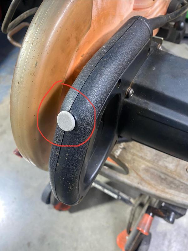 Miter Saw Safety Button