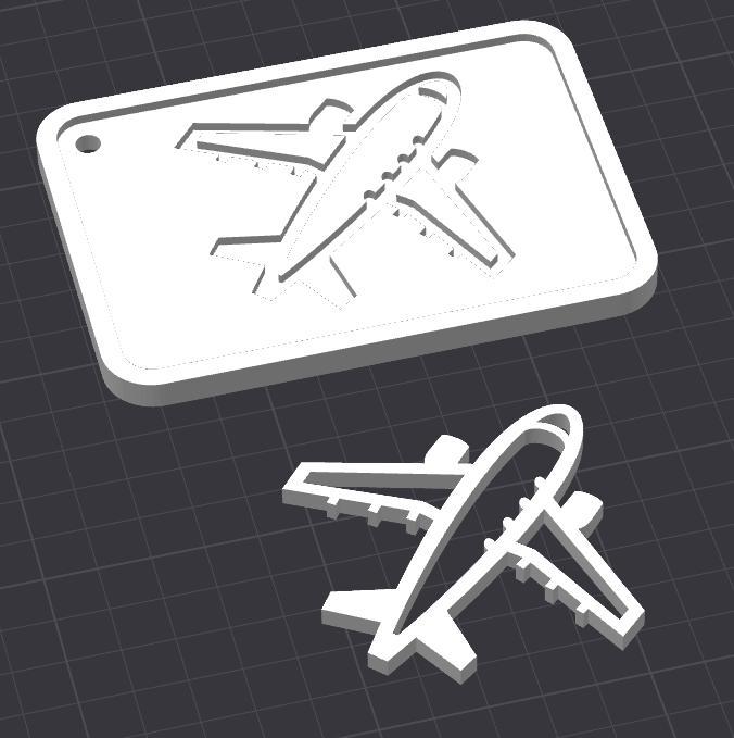 Two-Part Traveler Luggage Tag