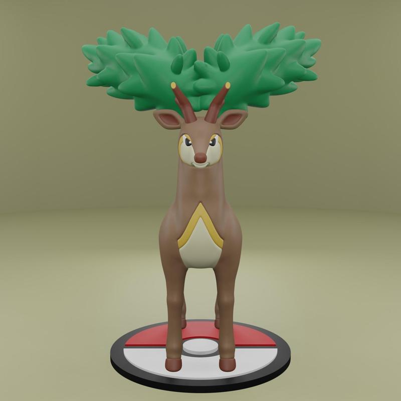 Pokemon No. 586 Sawsbuck (Summer Form)