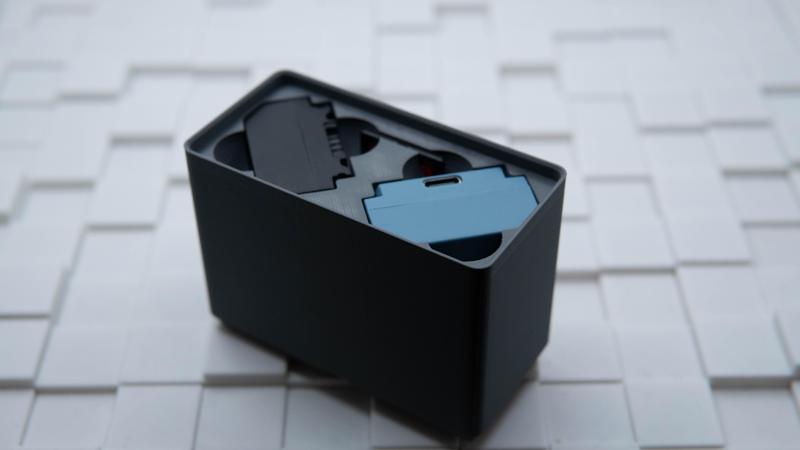 Sony NP-FZ100 dual battery holder with SD card slot Gridfinity