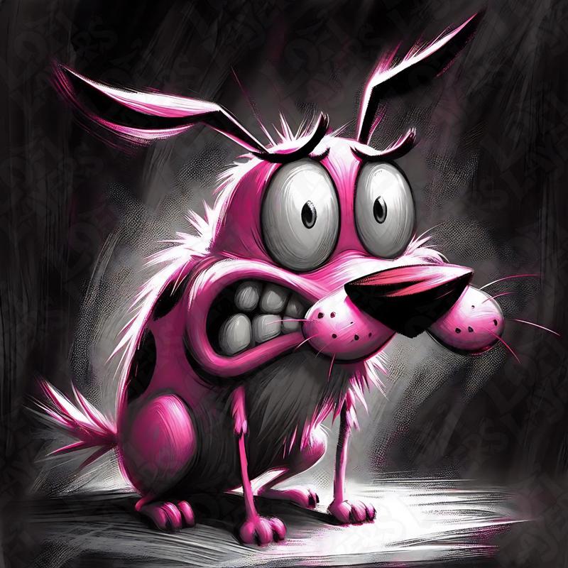 Courage the Cowardly Dog Hueforge