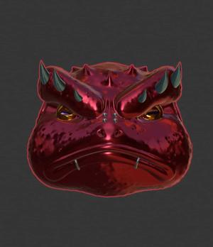 Gamakichi Oni Wall Head