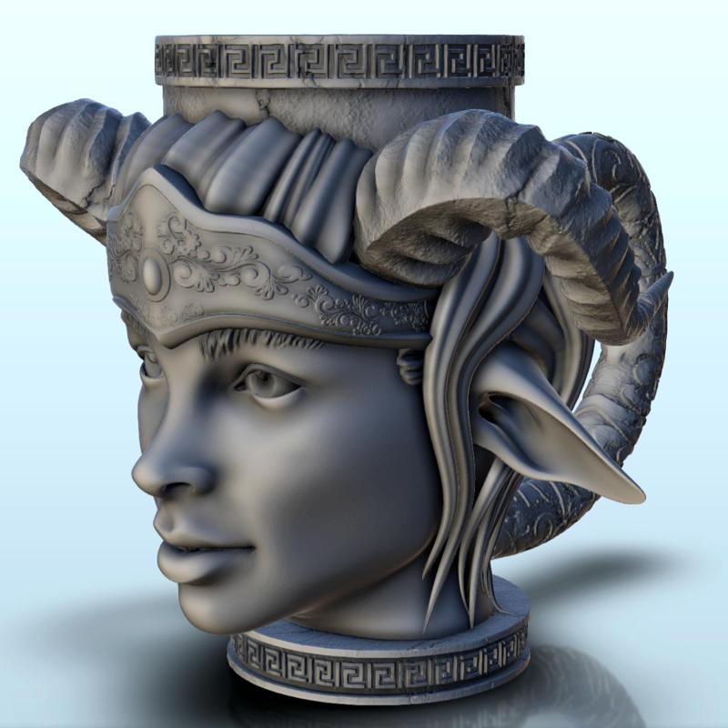 Princess with crown and horns dice mug (9) - Can holder Game Dice Gaming Beverage Drink