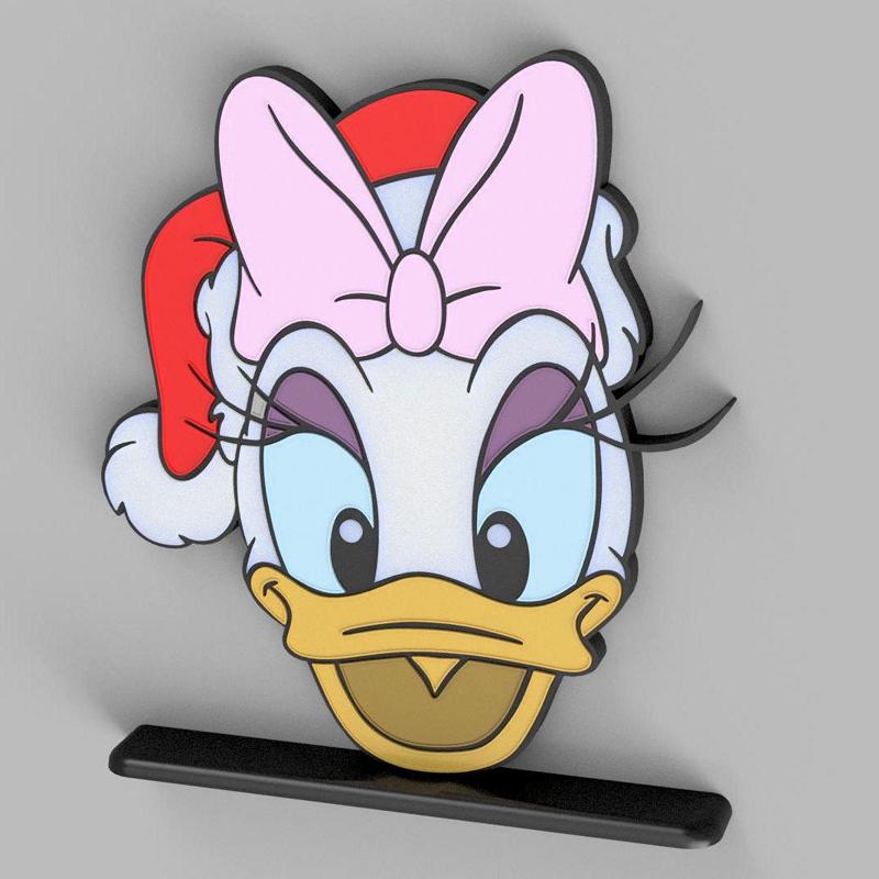 Daisy Duck christmas window ornament