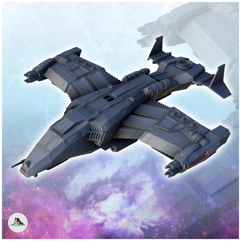 Palaemon spaceship 23 - Scifi Science fiction SF Warhordes Grimdark Confrontation