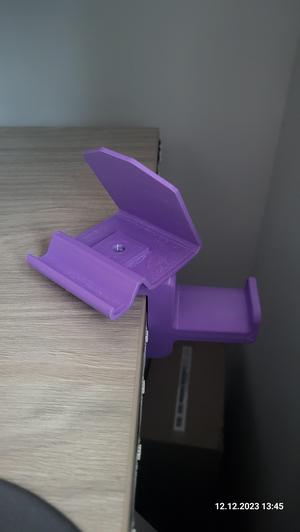 Desk Mount Headphone + Phone Stand