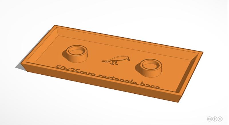 50x25mm rectangular base (Magnetic)