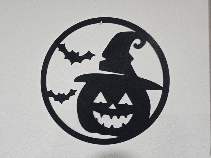 Halloween Pumpkin & Bat Wall art decoration