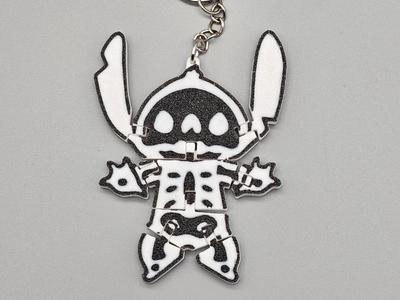 Stitch Keychain  Flexi – X-Ray Style | Halloween 