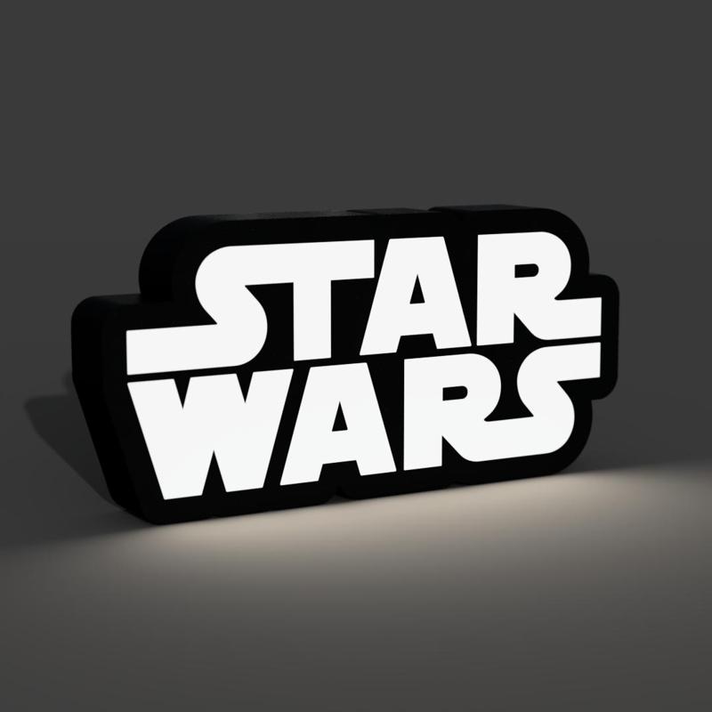 Star Wars Black and White Ligthbox LED Lamp