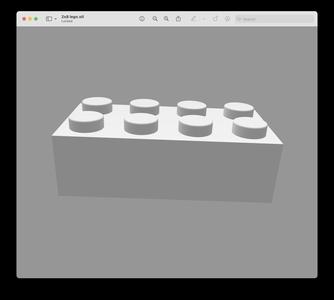 2x8 Lego
