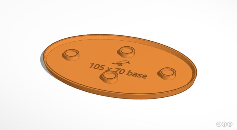 105x70mm oval base (magnetic)