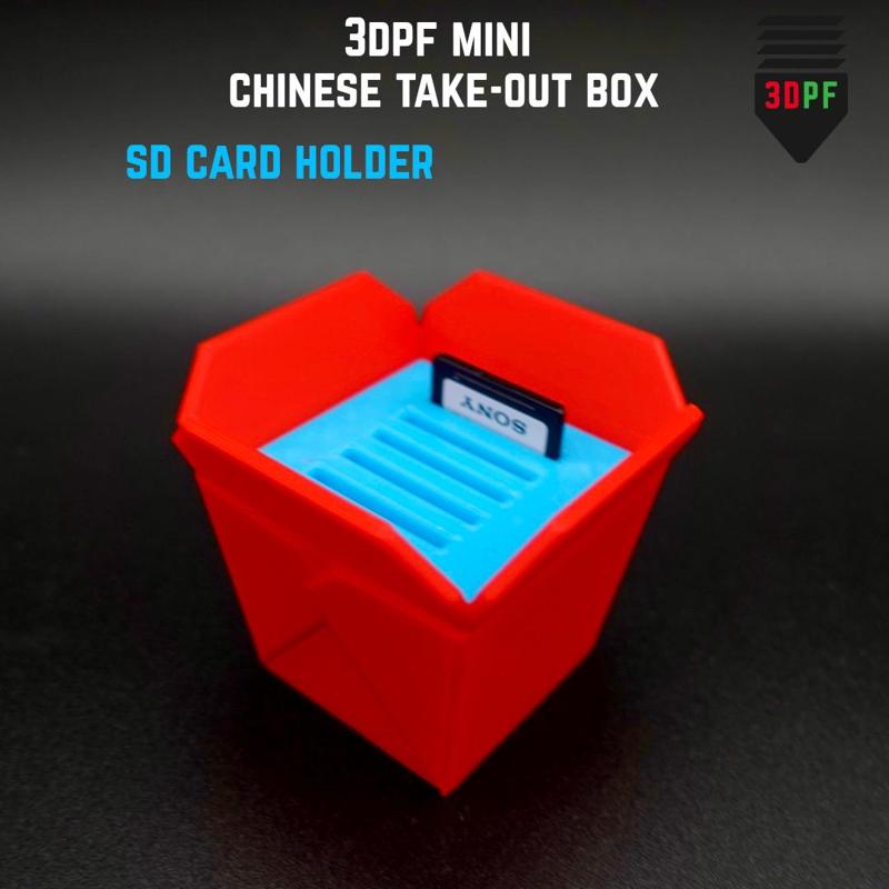SD Card Holder Mini Chinese Takeout Box