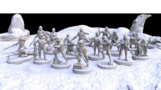 Specialist Clone Trooper Miniatures