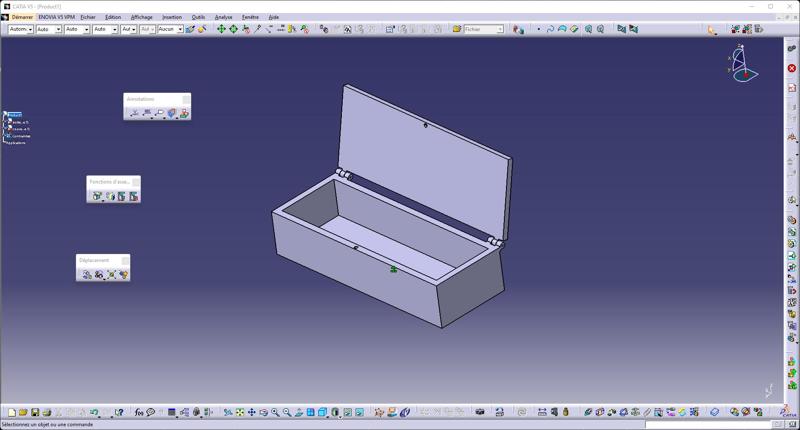 Box with channel