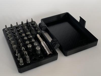 Box for small screwdriver bits Print in Place