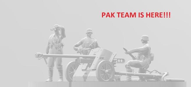 WW2 german pak team for board wargaming