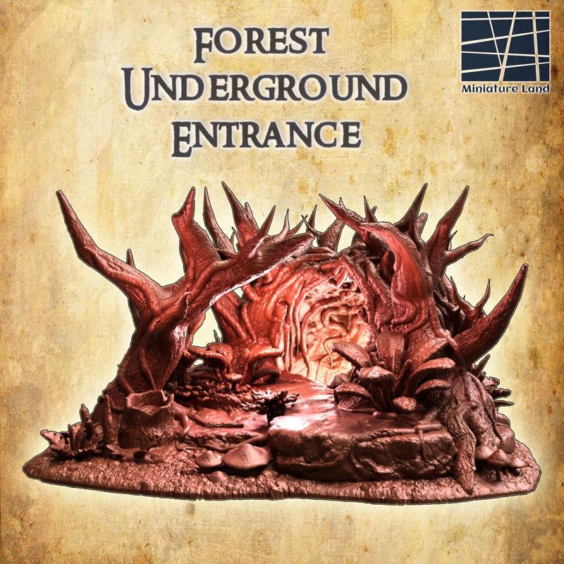 Forest Underground Entrance - Tabletop Terrain - 28 MM