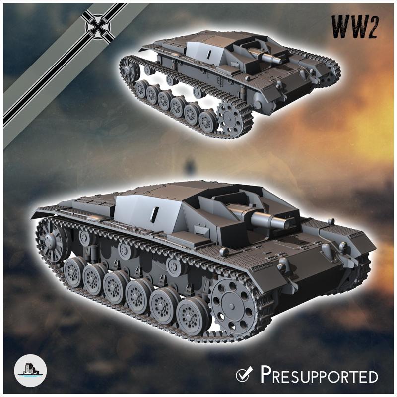 Sturmgeschutz StuG III Ausf. C (Sd.Kfz. 142-1) - Germany Eastern Western Front France Early Poland Russia WWII