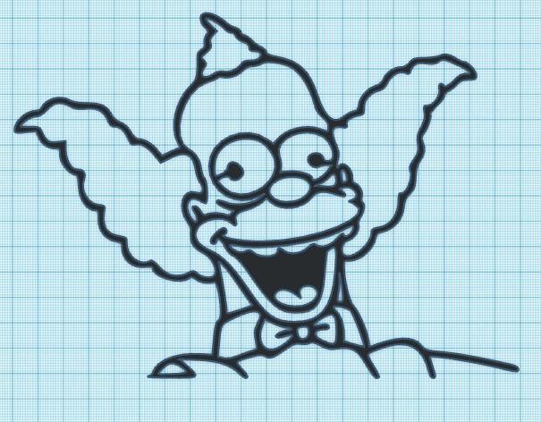 KRUSTY - SIMPSONS - WALL ART