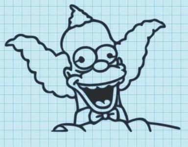 KRUSTY - SIMPSONS - WALL ART