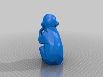 Low poly Monkey