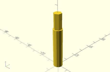 Slightly more) Customizeable version of Screwdriver bit extended adapter (customizable!)