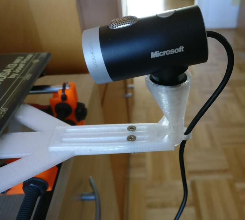 Microsof lifecam camera mount