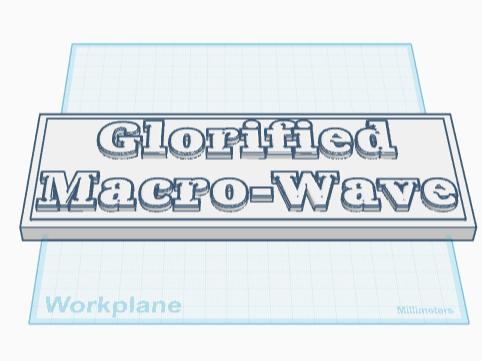 glorified printer sign