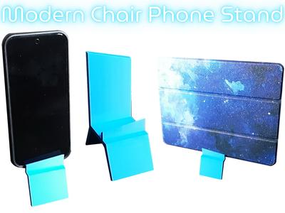 Modern Chair Phone and Tablet Stand