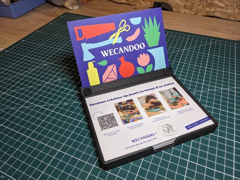 Postcard display rack