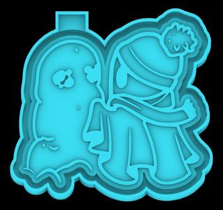 Ghosts 231201 - freshie mold - STL for silicone mold