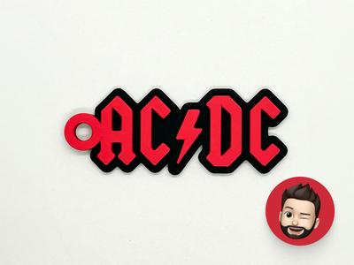 Bands AC/DC keychain