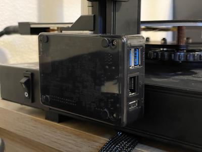 Mounting Bracket for Orange Pi 3 Case and Ender 3 S1 Rail