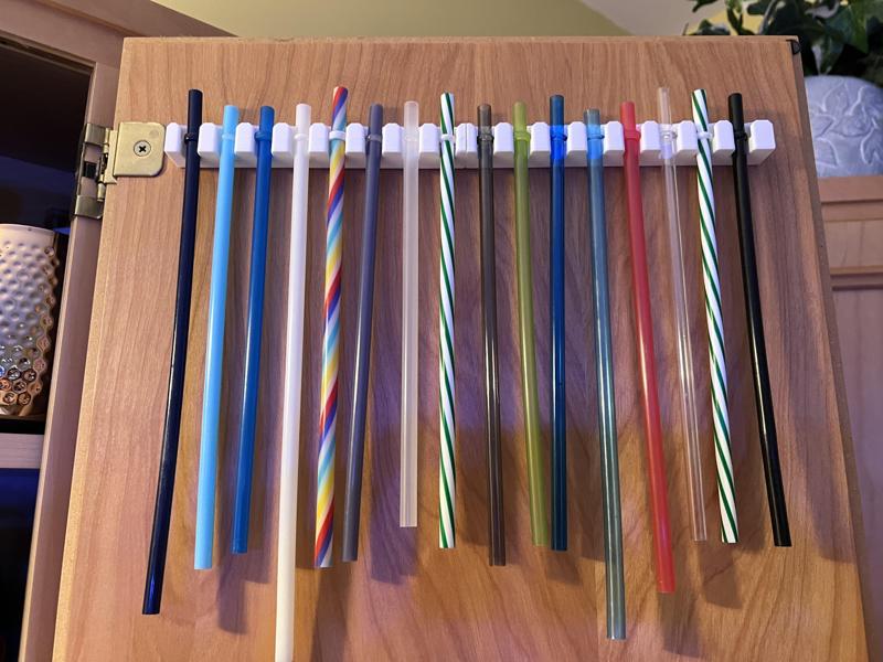 Re-Usable Straw Holder