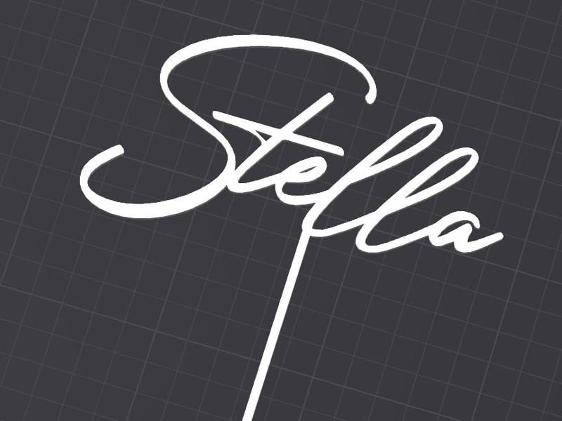 Stella - birthday cake topper